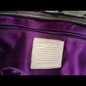Coach purse with purple lining Clearance